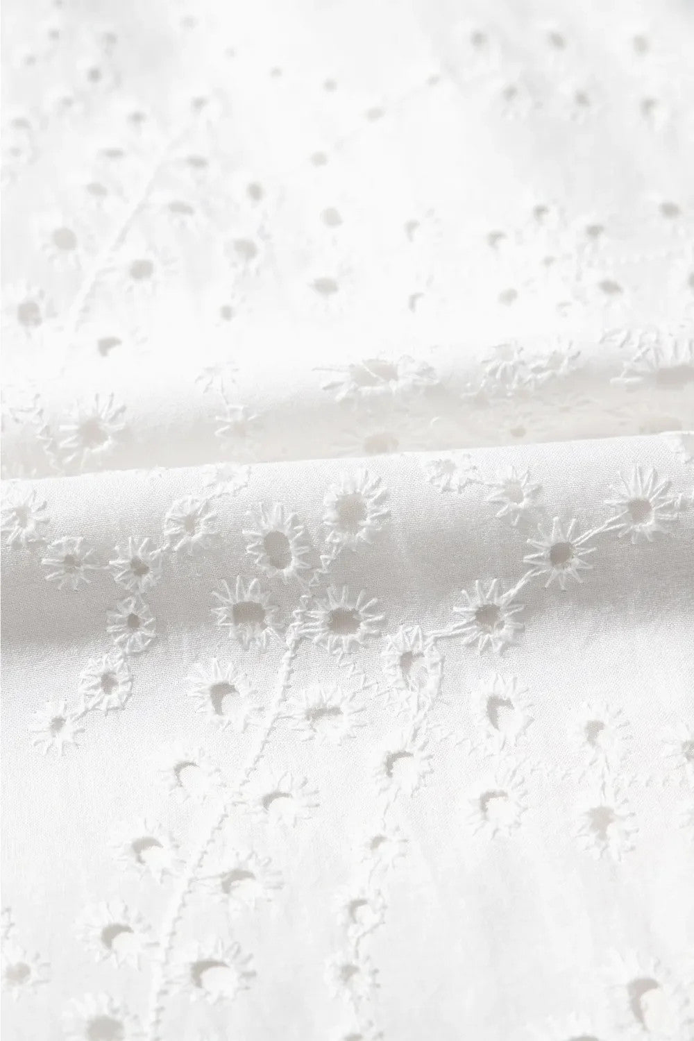 Floral Eyelet Embroidered Sleeveless Shift Dress