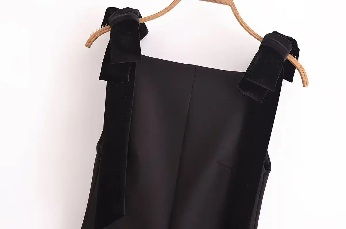 Autumn Chic Sleeveless Dress