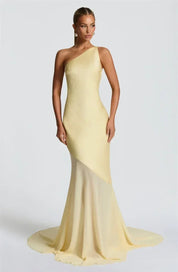 Mozision One Shoulder Backless Maxi Dress
