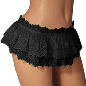 Ruffle Trim Lace Lingerie Briefs Lolita Pink White Black