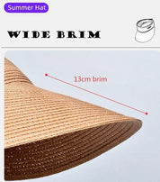 Empty Top Hat Big Brim Straw Hat