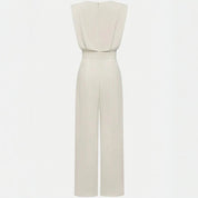 Women’s wide-leg short sleeve jumpsuit