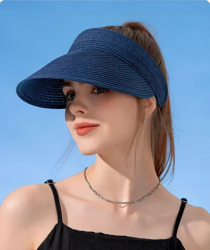 Empty Top Hat Big Brim Straw Hat