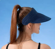 Empty Top Hat Big Brim Straw Hat