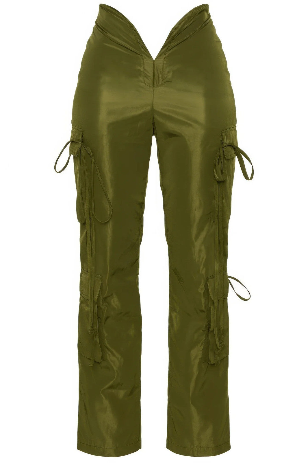 V Cut Cargo Pants Sage Green