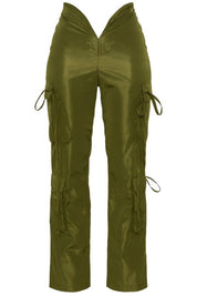 V Cut Cargo Pants Sage Green
