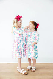 Middle Sister 3/4 Sleeve Pocket Twirl Dress