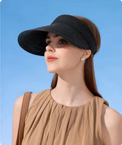 Empty Top Hat Big Brim Straw Hat