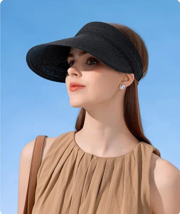 Empty Top Hat Big Brim Straw Hat