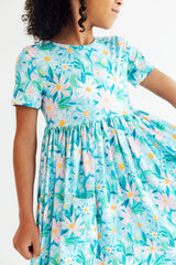 Preppy Daisies Pocket Twirl Dress