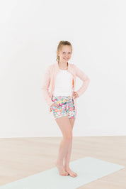Zen Pink Full-Zip Ruffle Active Jacket