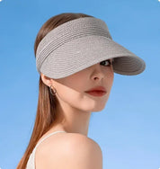 Empty Top Hat Big Brim Straw Hat