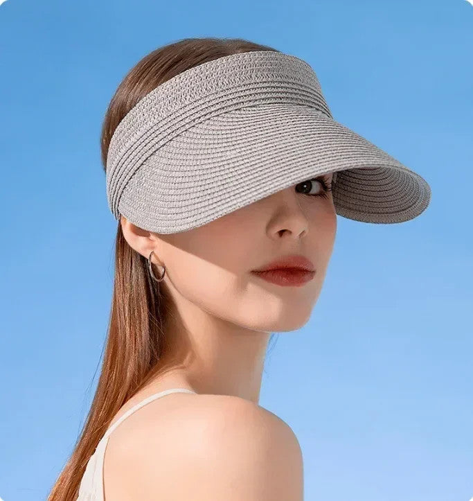 Empty Top Hat Big Brim Straw Hat