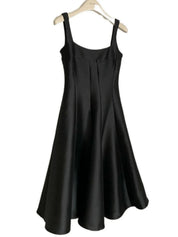 A-Line Silhouette Midi Sleeveless Dress