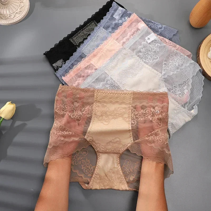 Women Lace Hollow Transparent Panties