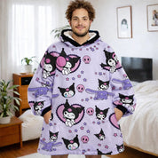 Kuromi Hello Kitty Wearable Blanket Hoodie for Kids & Adults | OLM Toys