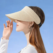 Empty Top Hat Big Brim Straw Hat