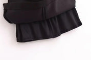 Autumn Chic Sleeveless Dress