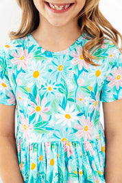 Preppy Daisies Pocket Twirl Dress