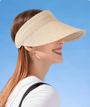 Empty Top Hat Big Brim Straw Hat