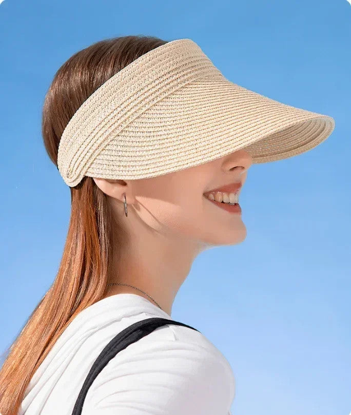 Empty Top Hat Big Brim Straw Hat