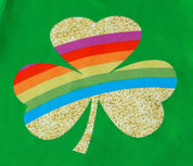 Girls’ Rainbow Shamrock St. Patrick’s Day Outfit