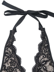 Lace Halter Neck Bodysuit