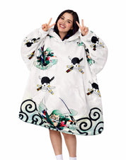 Zoro One Piece Wearable Blanket Hoodie for Kids & Adults | OLM Toys
