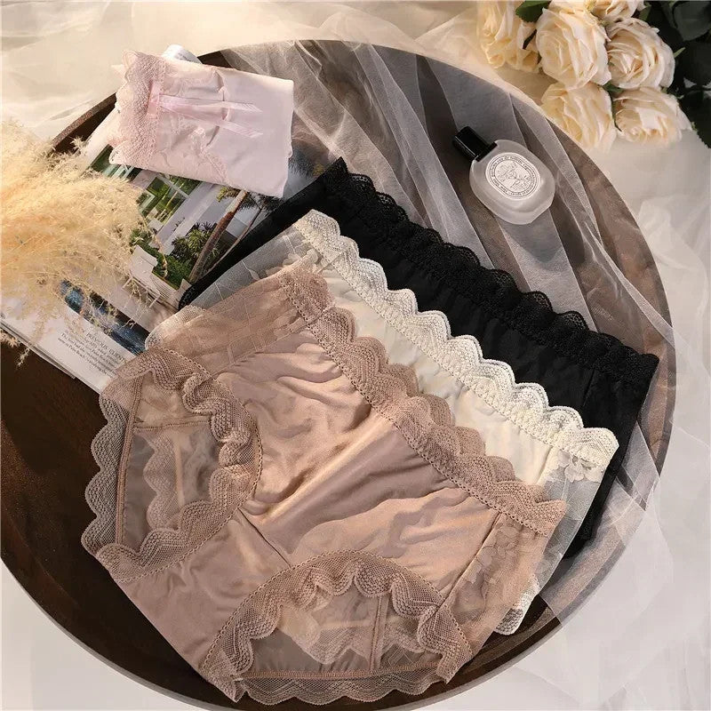Women Lace Hollow Transparent Panties