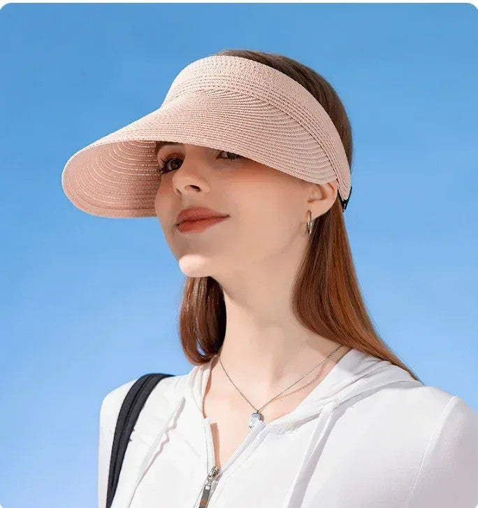 Empty Top Hat Big Brim Straw Hat