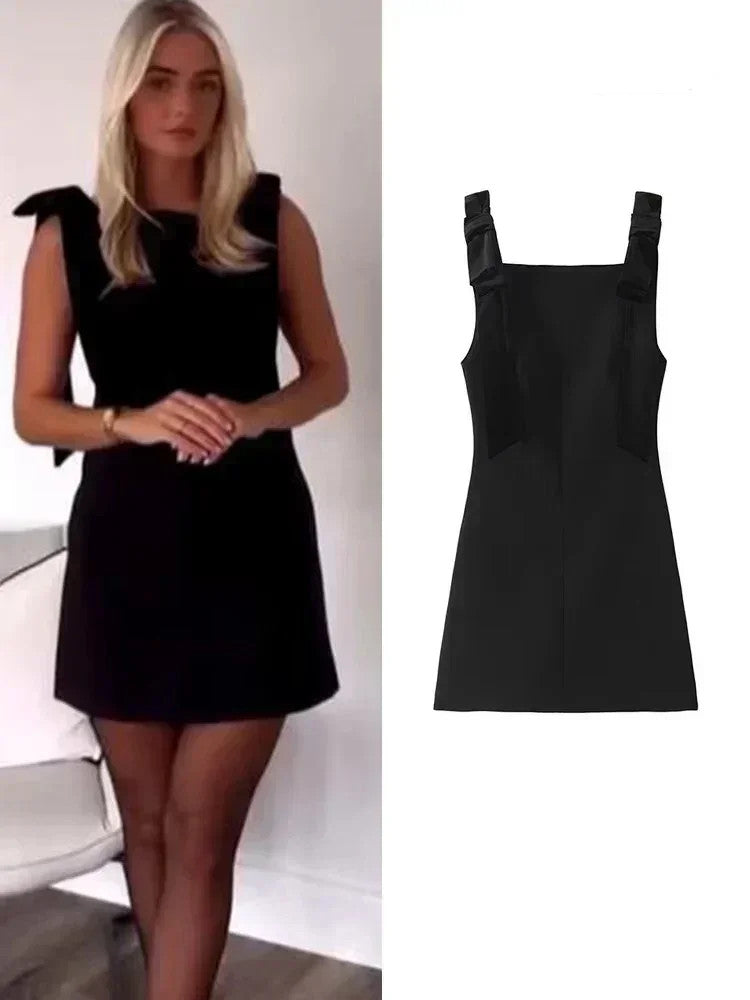 Autumn Chic Sleeveless Dress