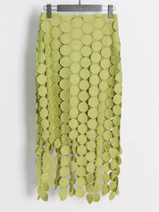 Fringe Midi Skirt