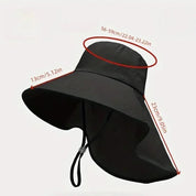 Summer Ponytail Hat with Large Brim