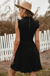 Ruffled Sleeveless Mini Dress