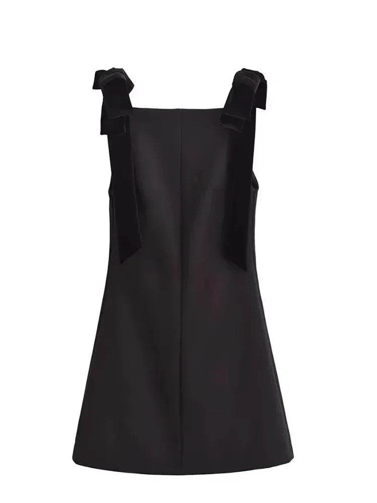 Autumn Chic Sleeveless Dress