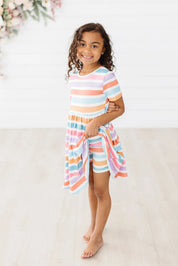 Spring Stripes Twirl Shorts