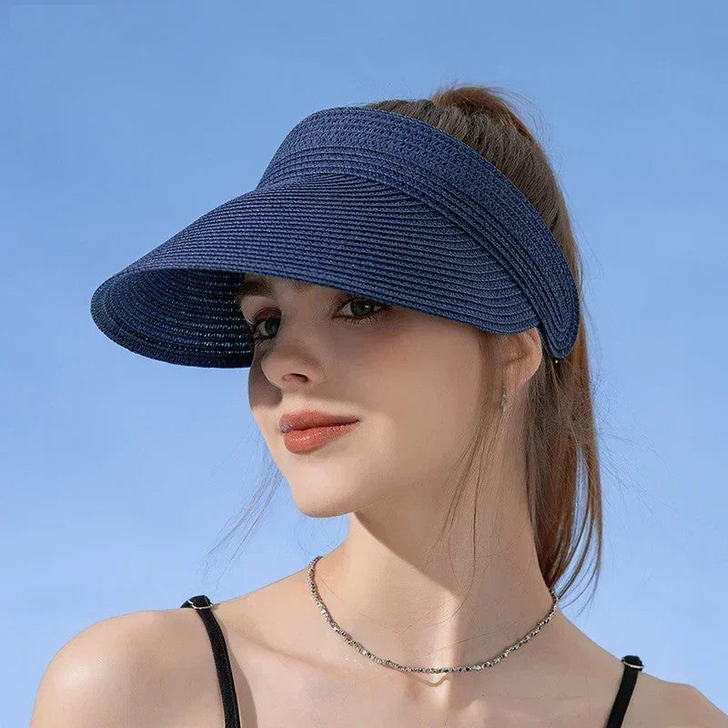 Empty Top Hat Big Brim Straw Hat