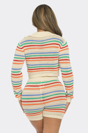 Striped Knit Set