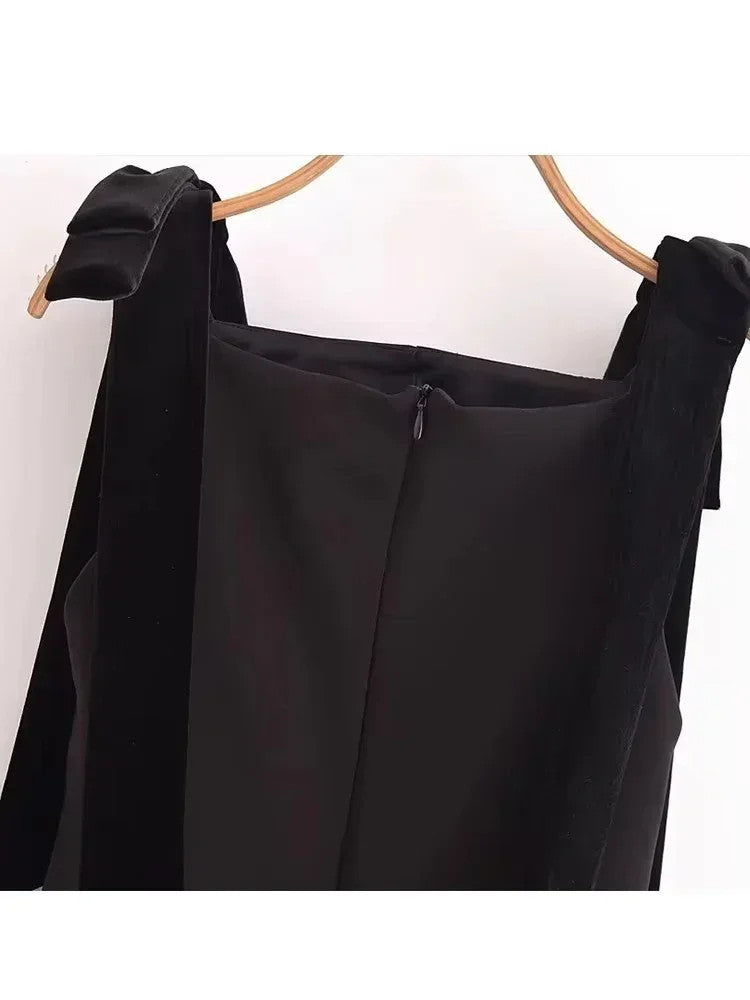 Autumn Chic Sleeveless Dress