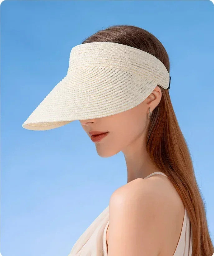 Empty Top Hat Big Brim Straw Hat