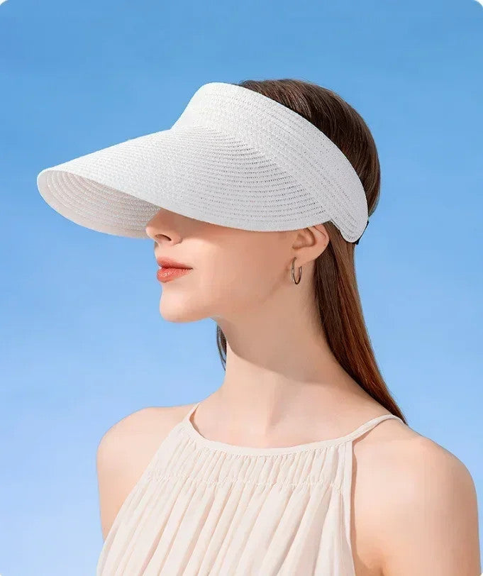 Empty Top Hat Big Brim Straw Hat