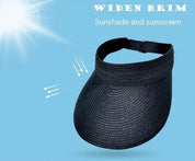Empty Top Hat Big Brim Straw Hat