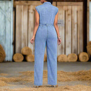 Denim Casual Jumpsuit