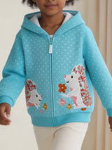 Children's Polka Dot Hedgehog Zip-Up Jacket