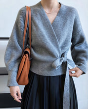 French Retro Knitted Cardigan