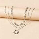 Three Layered Pendant Necklace