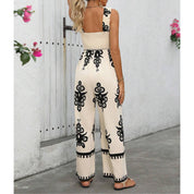 Women's Wide Leg Romper With Pockets