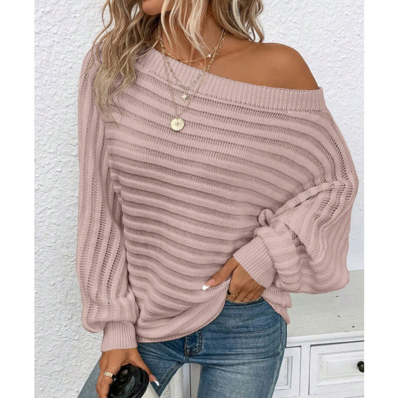Off Shoulder Batwing Pullover
