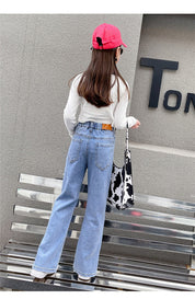 Split Flared Jeans