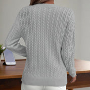 Textured Long Sleeve Crewneck